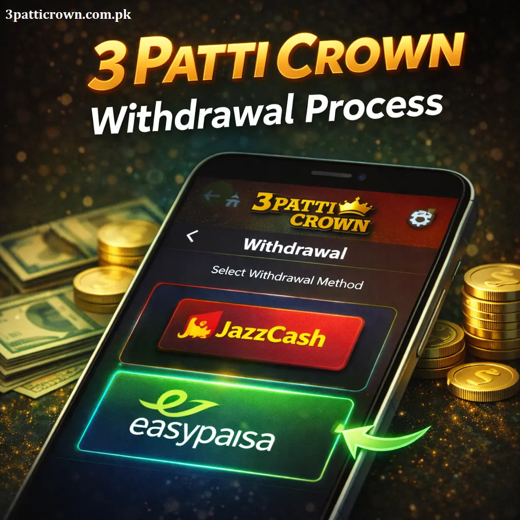 3 Patti Crown Withdrawal Process